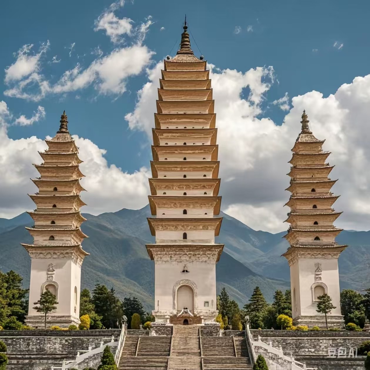 大理崇圣寺三塔景区